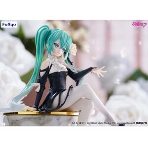 FuRyu Hatsune Miku Figure New Flower Fairy White Rose Noodle Stopper US Seller